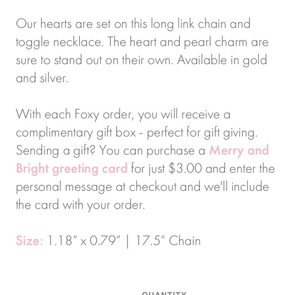 COPY - Foxy Originals Solstice Collection Heart Necklace - Picture 3 of 7